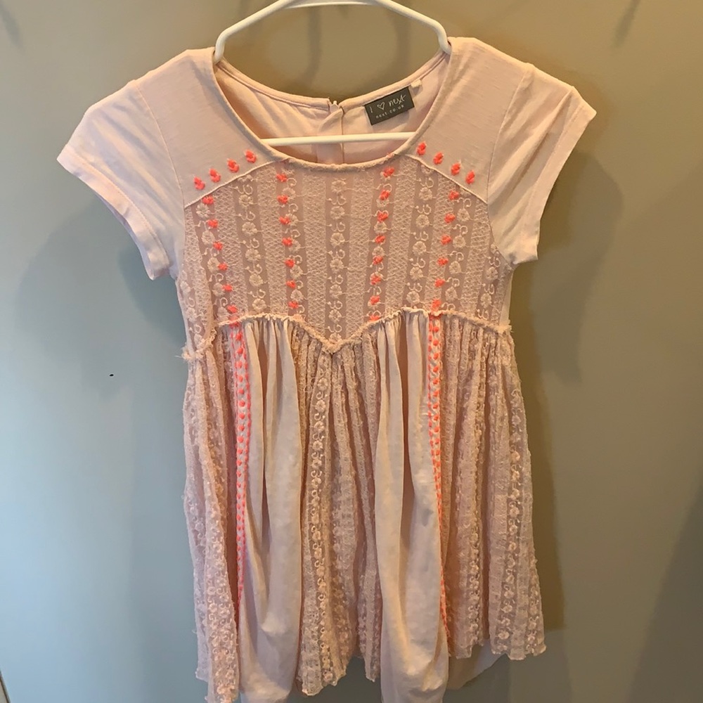 I ❤️ next pink dress with flowers